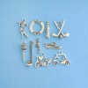 Unbranded Golf Charm Collection Antique Silver Tone 10 Charms -