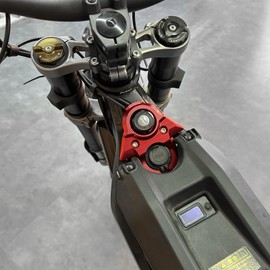 SMOTRCC CNC Aluminum Sur Ron Ignition Key Switch Cover Compatible wiht Surron Light Bee S X LBX Segway X160 X260,Electric Dirt Bike Parts (Red)