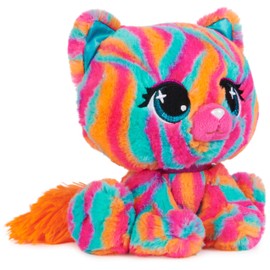 GUND P.Lushes Designer Fashion Pets Emelia Vento Premium Cat Stuffed Animal, Pink and Blue, 6”