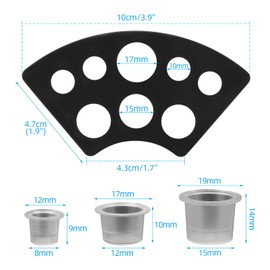 BAMTTOO 300pcs Tattoo Ink Cups with 2pcs Cup Holders Mix Sizes Disposable Tattoo Ink Caps for Pigment Tattoo Kit Tattoo Supply Tattoo Accessories