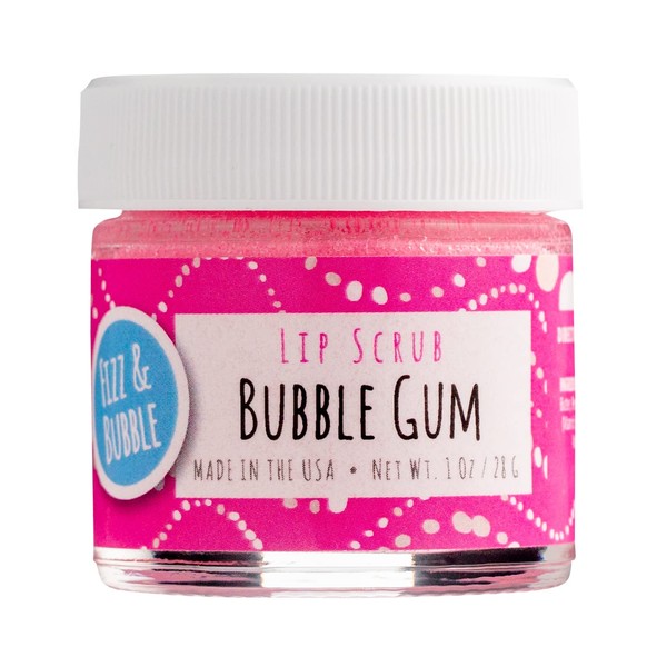 Fizz & Bubble Premium Lip Scrub for Exfoliating, Moisturizing, and Repairing your Lips (Bubble Gum)