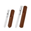 vesaneae 2 Pcs Professional Stainless Steel Nail Files, Double Sided