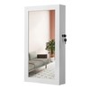 SONGMICS Lockable Jewelry Cabinet Armoire with Mirror, Wall-Mounted Space Saving