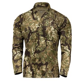 Kryptek Dallol LS Rugby Shirt for Men - Advanced Cool Touch Tech, Moisture Wicking, Quick Dry, UPF Protection, Transitional - Large
