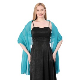 FAIRYGATE Großes Tuch Damen Elegant Damen Tücher Pashmina Stola Fur Abendkleid Einfarbiger Schal Stola Damen Festlich A0419