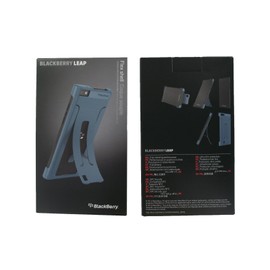 BlackBerry Leather Leap Flex Shell Storm Case - Blue