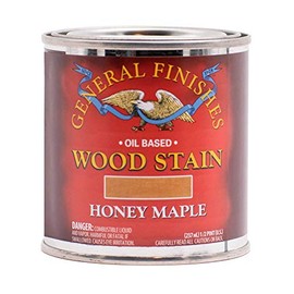 General Finishes Oil Based Penetrating Wood Stain, 1/2 Pint, Honey Maple