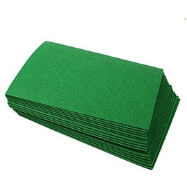 Polyester Felt Sheet Stiff 15 Sheets 20 x 30 cm(7-7/8 X 11-7/8 in 5/64 in Thick) (Green)