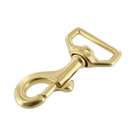 3600 Natural Brass, Swivel Bolt Snap, Solid Brass-LL, 1"
