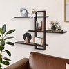 PHOENANCEE 3 Tier Wall Shelves,Decorative Floating Shelf for Wall,Plants Photo
