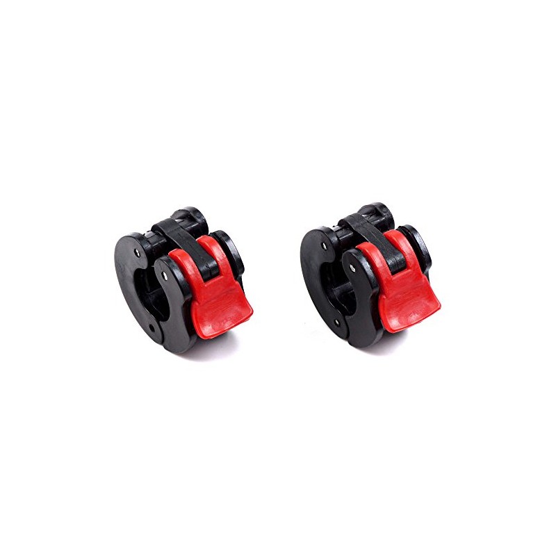 VIAVITO 1 Inch Easy Lock Barbell Collars - Pair