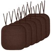 Elegant Comfort 6 Pack Chair Cushion Covers - Skid-Proof Rubber