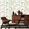 HOMETITUTE Hummingbird Floral Garden Wallpaper Peel and Stick Contact Paper