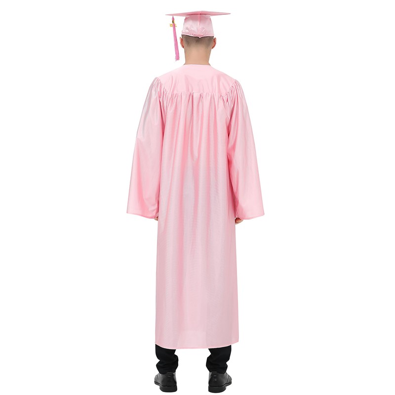 GraduationMall Shiny Graduation Cap and Gown with 2025 Tassel for