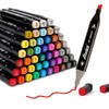 ABEIER 48 Colours Marker Set, Felt Tip Pen Set, Alcohol