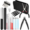 24pcs Metal Puzzle Tool Set DIY Model Kits With Clippers,
