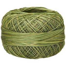 Lizbeth Size 80 HH80138 Cotton Thread, Leafy Greens