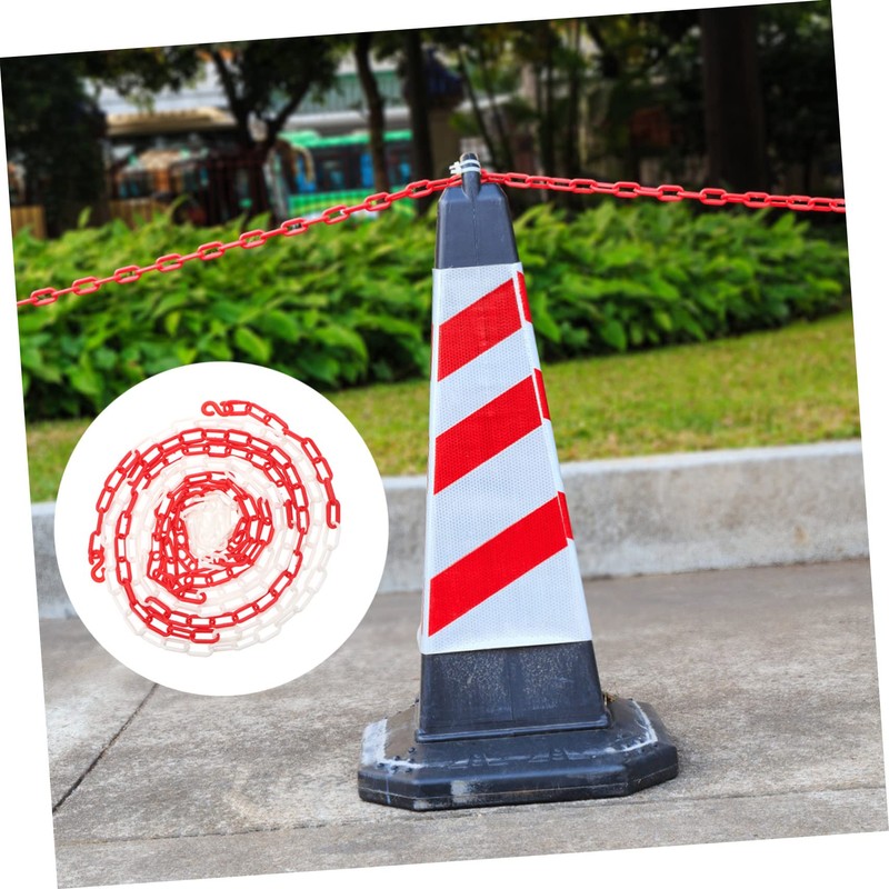 VILLFUL Plastic Barrier Chain 5m Caution Security for Crowd Control