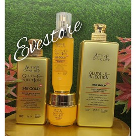 Gluta-C Active Caviar Drip Gluta-C Injection 24K Gold Milk 4in1 Set 💯 Original
