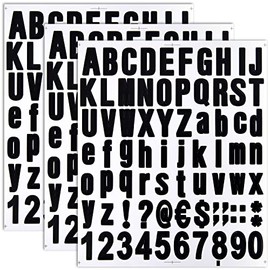 Number Stickers Large Alphabet Waterproof Stickers Letter Stickers Number Stickers Number Labels Navar (3 5cm Numbers)