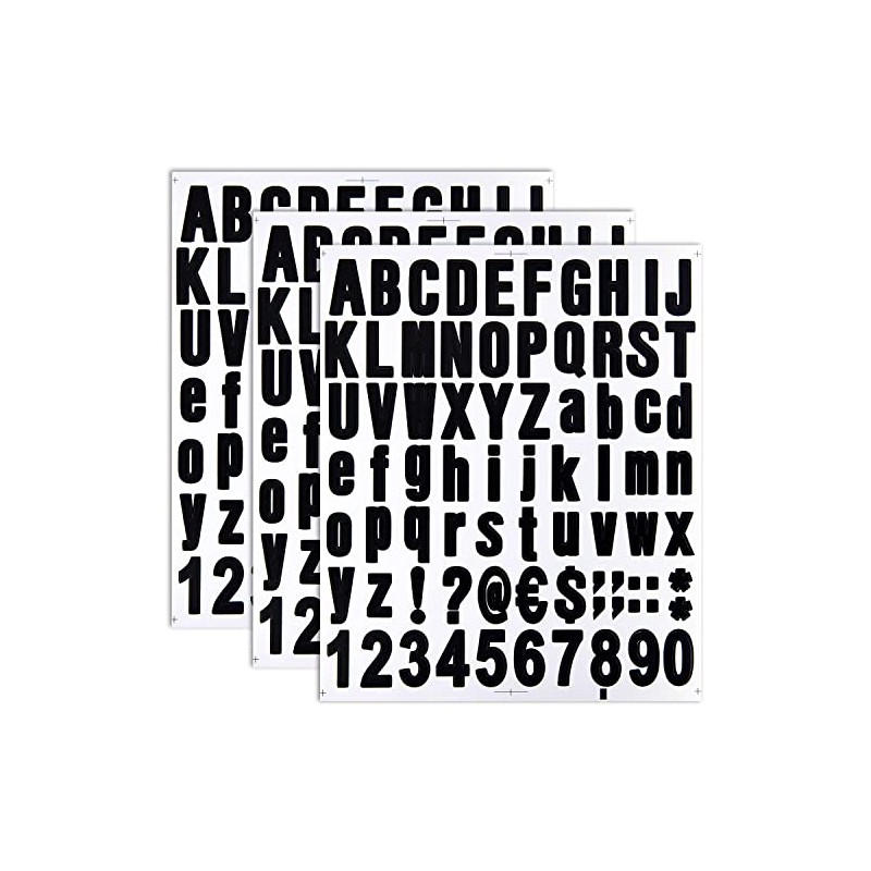 Number Stickers Large Alphabet Waterproof Stickers Letter Stickers Number Stickers