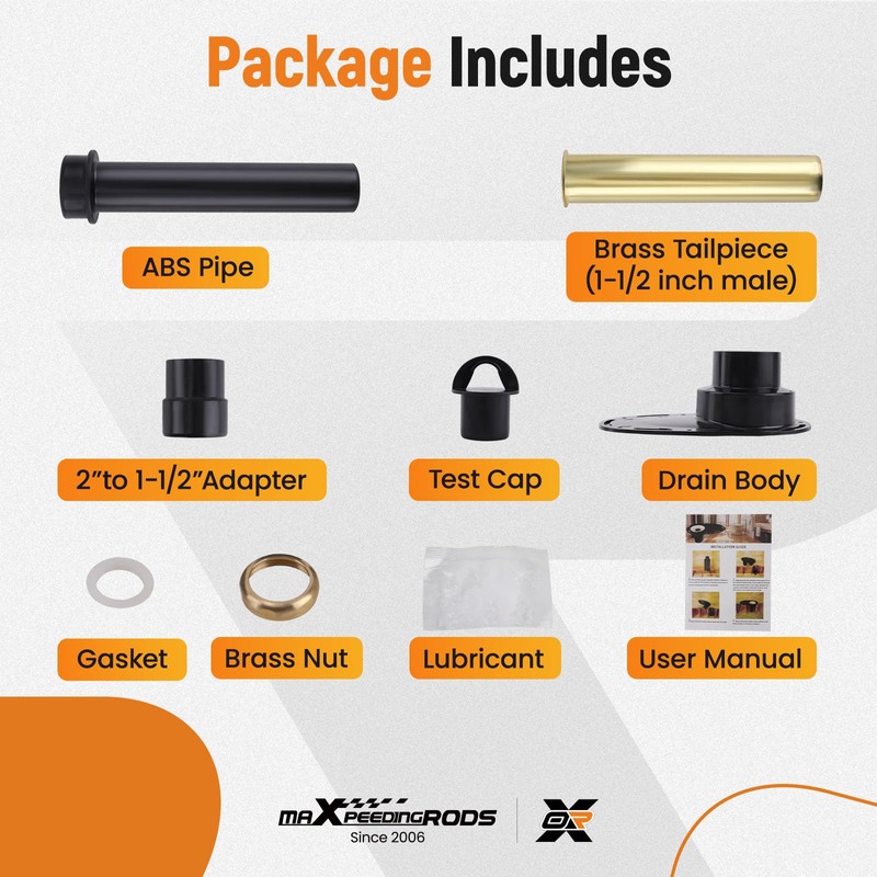 maXpeedingrods Upgrade Freestanding Tub Drain Rough-in Kit, Freestanding Tub Drain