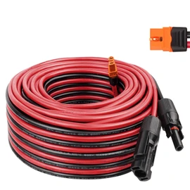 MOOKEERF Solar to XT60i Cable 10AWG 50FT Solar Panel to XT60i Adapter Connector XT60i-F Extension Cable for Portable Power Station Solar Generator