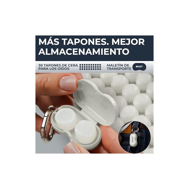 PQ Tapones de Cera para Dormir - 30 Tapones de