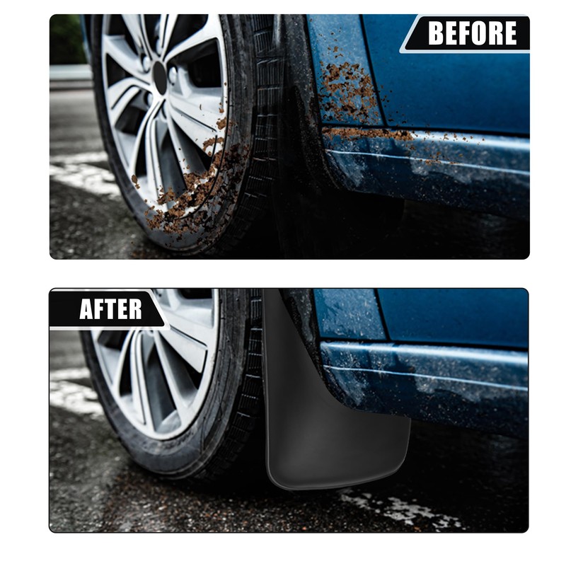 X AUTOHAUX Car Front and Rear Mud Flaps Splash Guards