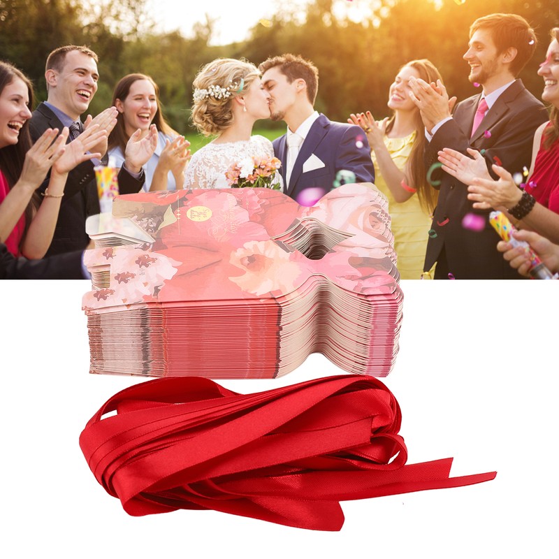 50 Set Wedding Favor Boxes Floral Pattern Retro Style Easy