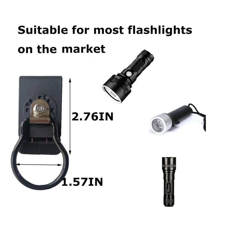 XXHong 2PCS Flashlight Holder for Belt Flashlight Holder Belt Flashlight