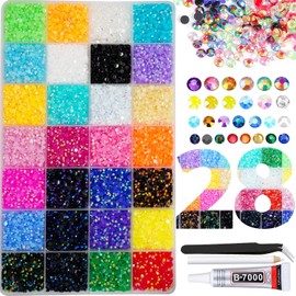 22000pcs Resin Rhinestones for Bedazzling Kit with B7000 for DIY Crafting