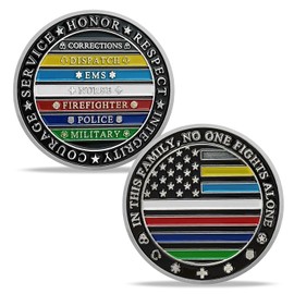 Fire Rescue Challenge Coin EMS Police Firefighter Coin
