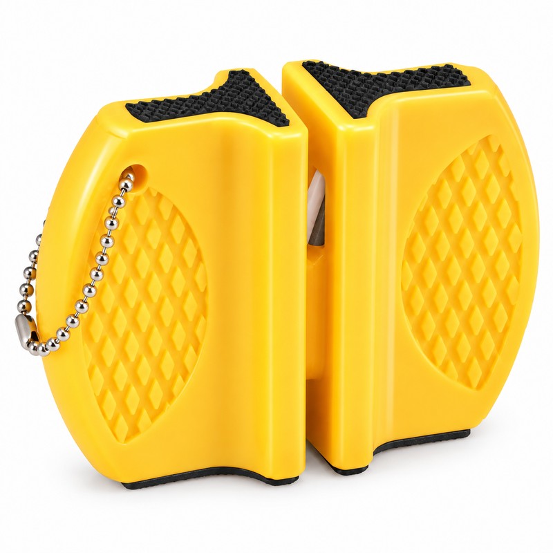 Mini Dual-Sided Knife Sharpener for Kitchen & Outdoor Use –
