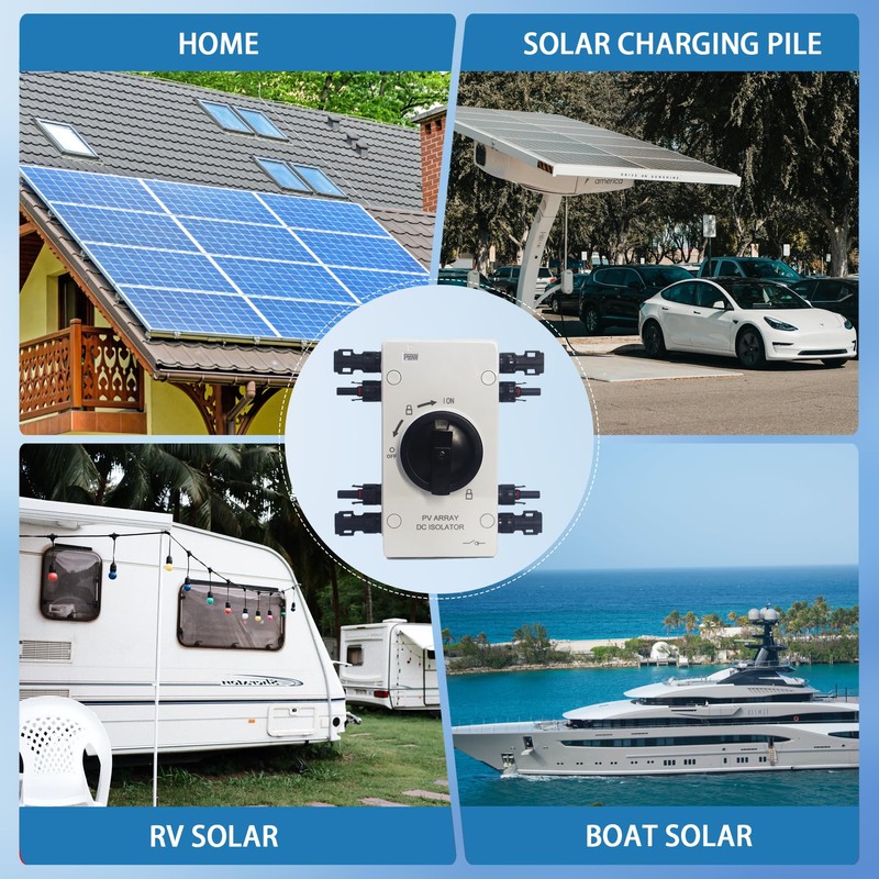 IP66 Waterproof Solar PV DC Quick Disconnect Switch, 1000V 64A