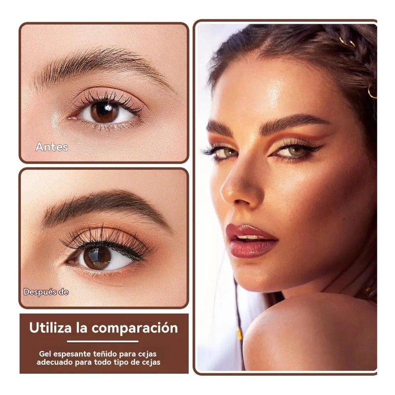 Gel Tinte Cejas Peel-off Resistente Al Agua 24h Pelado Fácil