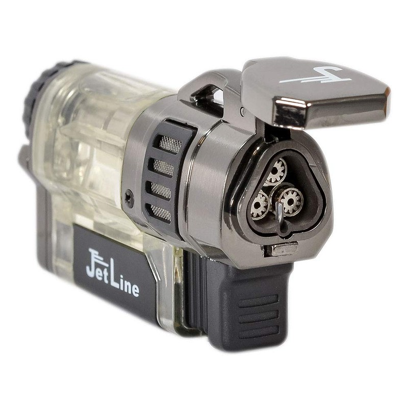 Jetline Diego Triple Torch Cigar Lighter - Gunmetal - with
