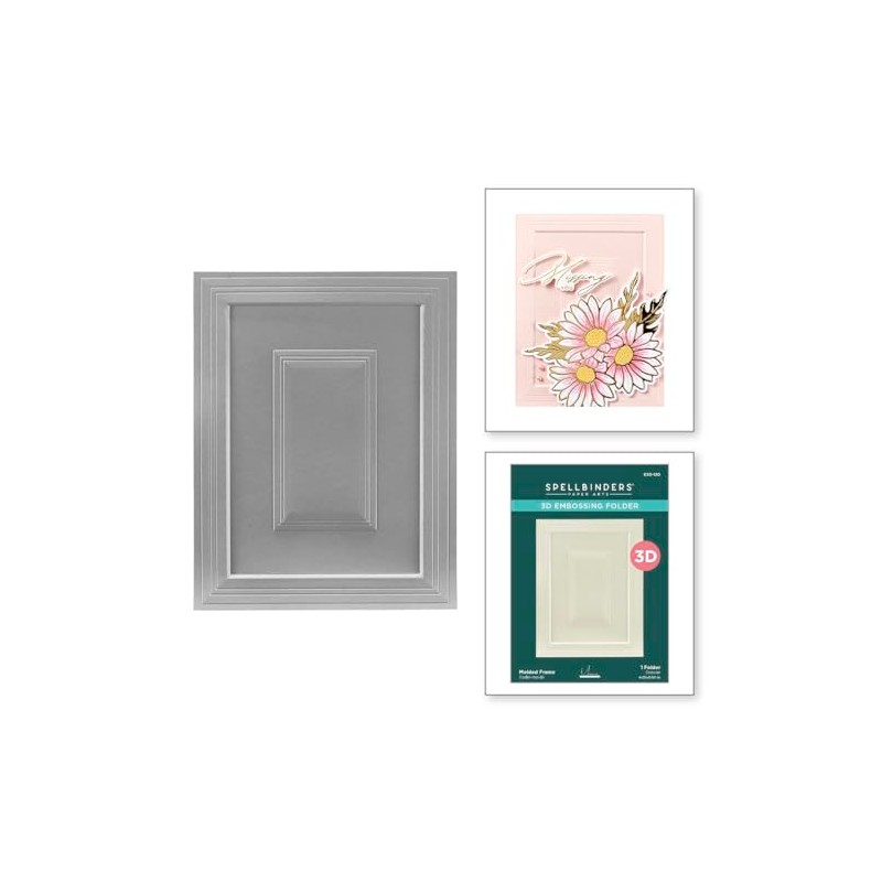 Spellbinders Cartella per goffratura 3D con cornice modellata dalla collezione