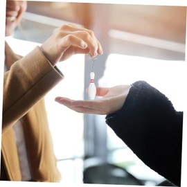 OHPHCALL 9pcs Bowling Keychain Keyring Adornment for Bags Lightweight Key Chain Pendants for Women Creative Idea for Bowling