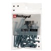 Restagraf 635 Sheet Metal Screws, Zinc White, 4.2 mm x