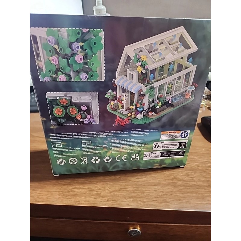 BuildingBoat Flower House Building Set, Garden House Building Toy Creative