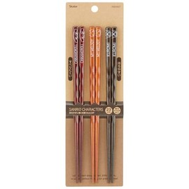 Skater ANEN45T-A Wooden Chopsticks 9.1 inches (23 cm), Set of 3 Pairs for Adults, Chopsticks, Chopsticks