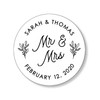 Mr and Mrs Stickers, Wedding favor stickers, Engagement Envelope Seals,