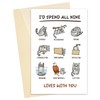 Heyshoo Cute Cat Theme Valentine's Day Card, Funny Kitty Anniversary