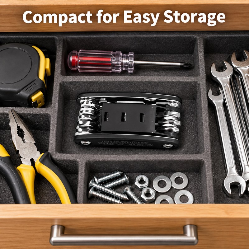 16-in-1 Universal Socket Wrench Set – Rotating Head Non-Slip Multi-Size