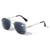 V.W.E. Square Metal Outdoor Sunglasses Reader - UV Protection Tinted