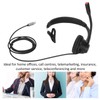 Telephone Headset Monaural Customer Service Headphones with Mic for Call