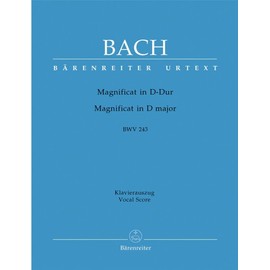 BARENREITER BACH J.S. - MAGNIFICAT IN D MAJOR BWV 243 - VOCAL SCORE Classical sheets Choral and vocal ensembles