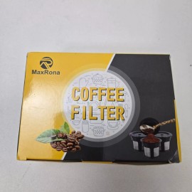 MaxRona 6 Pack Coffee Filter Reusable K Cups For Keurig 2.0 1.0 BPA Free Black