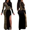 PORRCEY Hot Diamond Craft Sexy Long Sleeve Dress Sexy Dress